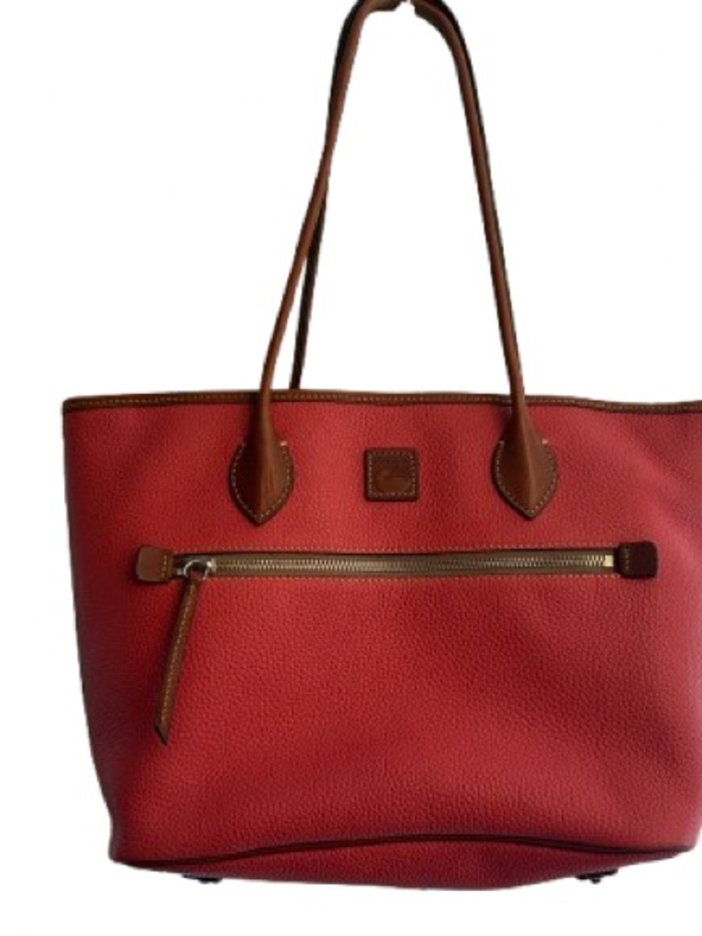 Dooney & Bourke Pebble Grain Large Tote in Coral